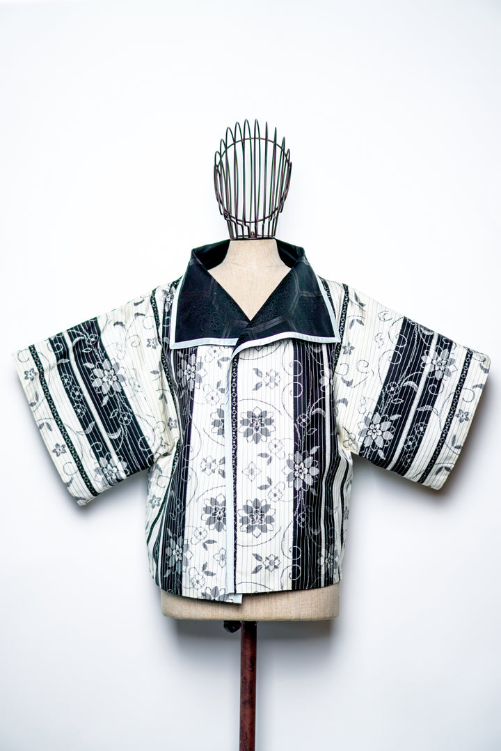 Reversible Short Silk Jacket | Allegra
