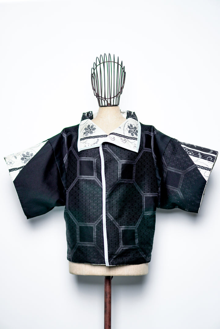 Reversible Short Silk Jacket | Allegra