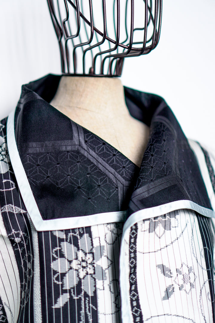 Reversible Short Silk Jacket | Allegra