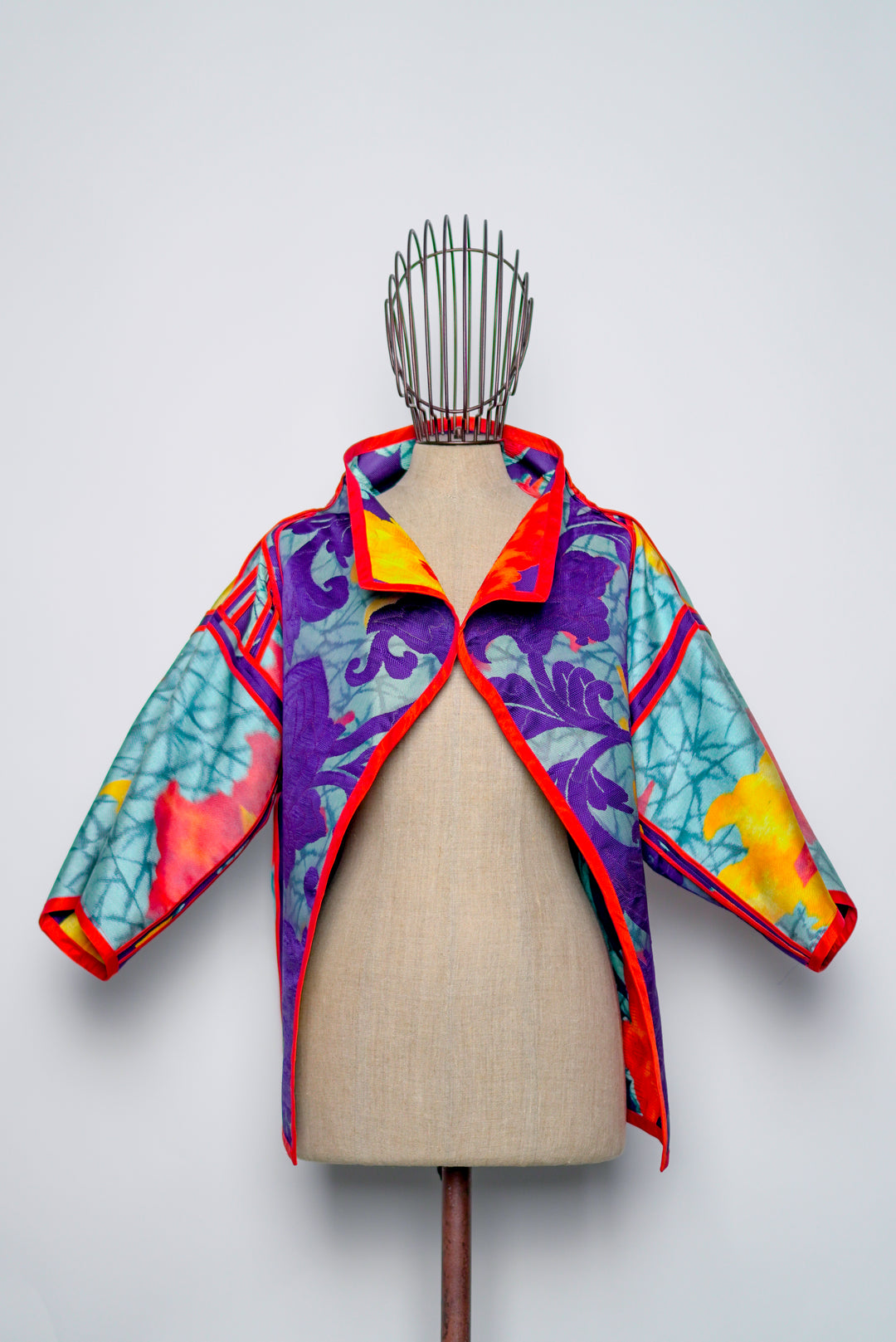 Reversible Short Silk Jacket | Allegra
