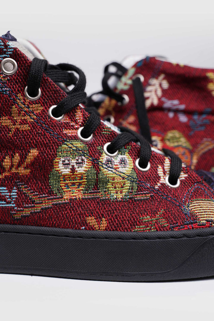 Owl Goblin Shoe with Snake Leather Front