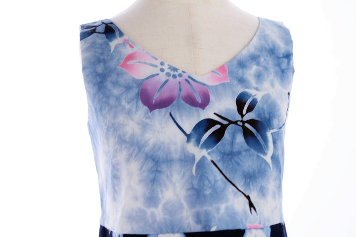 Girl's Sleeveless Floral Cotton Dress