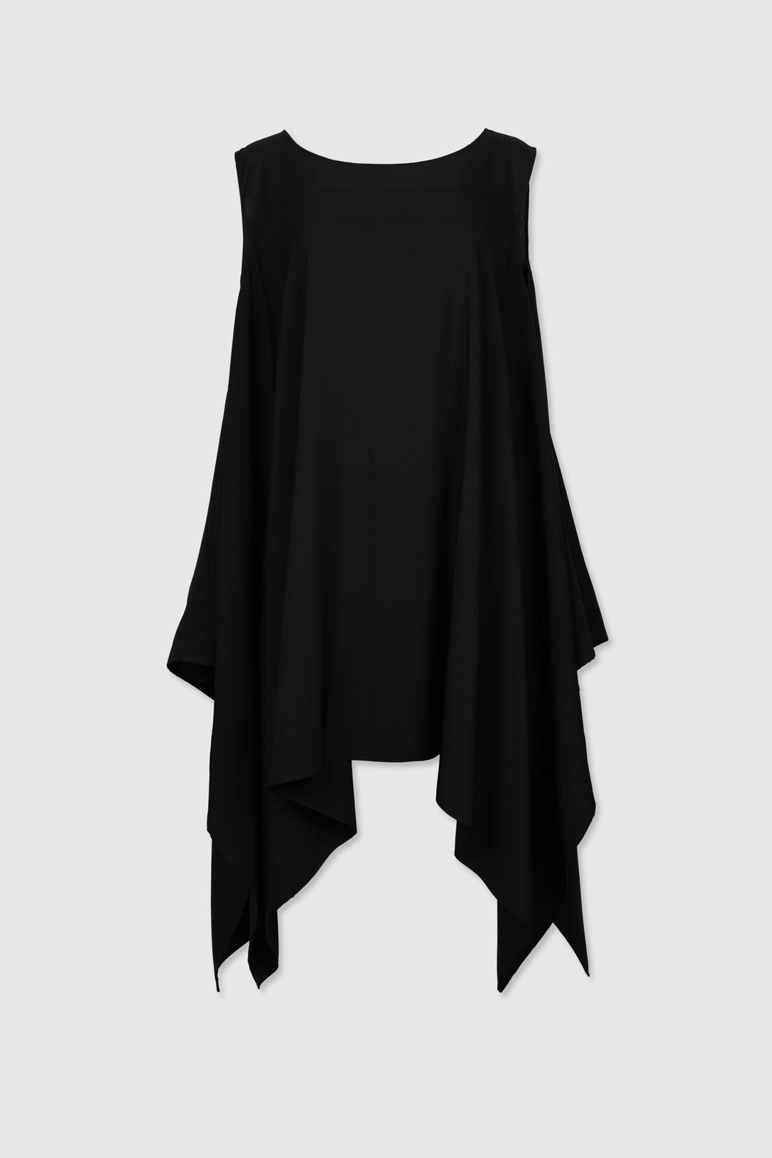 Black Sleeveless Silk Dress