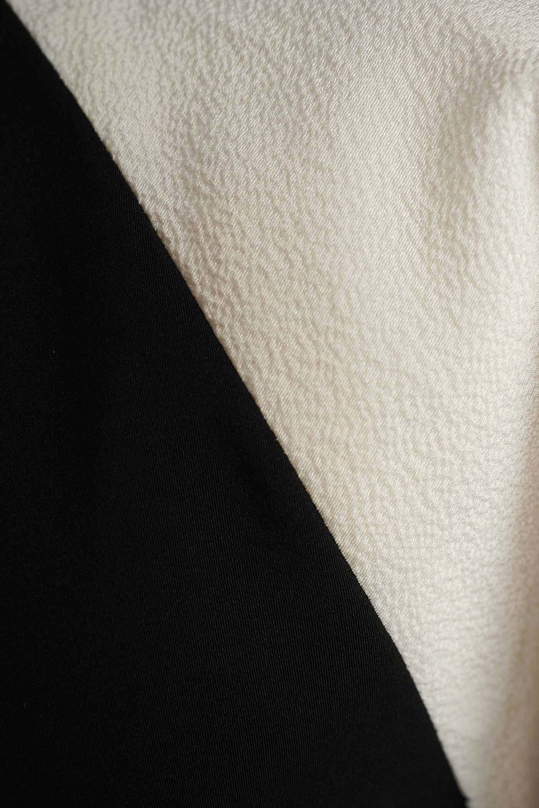 Black & White Silk Crop Cape | Luce Della Luna