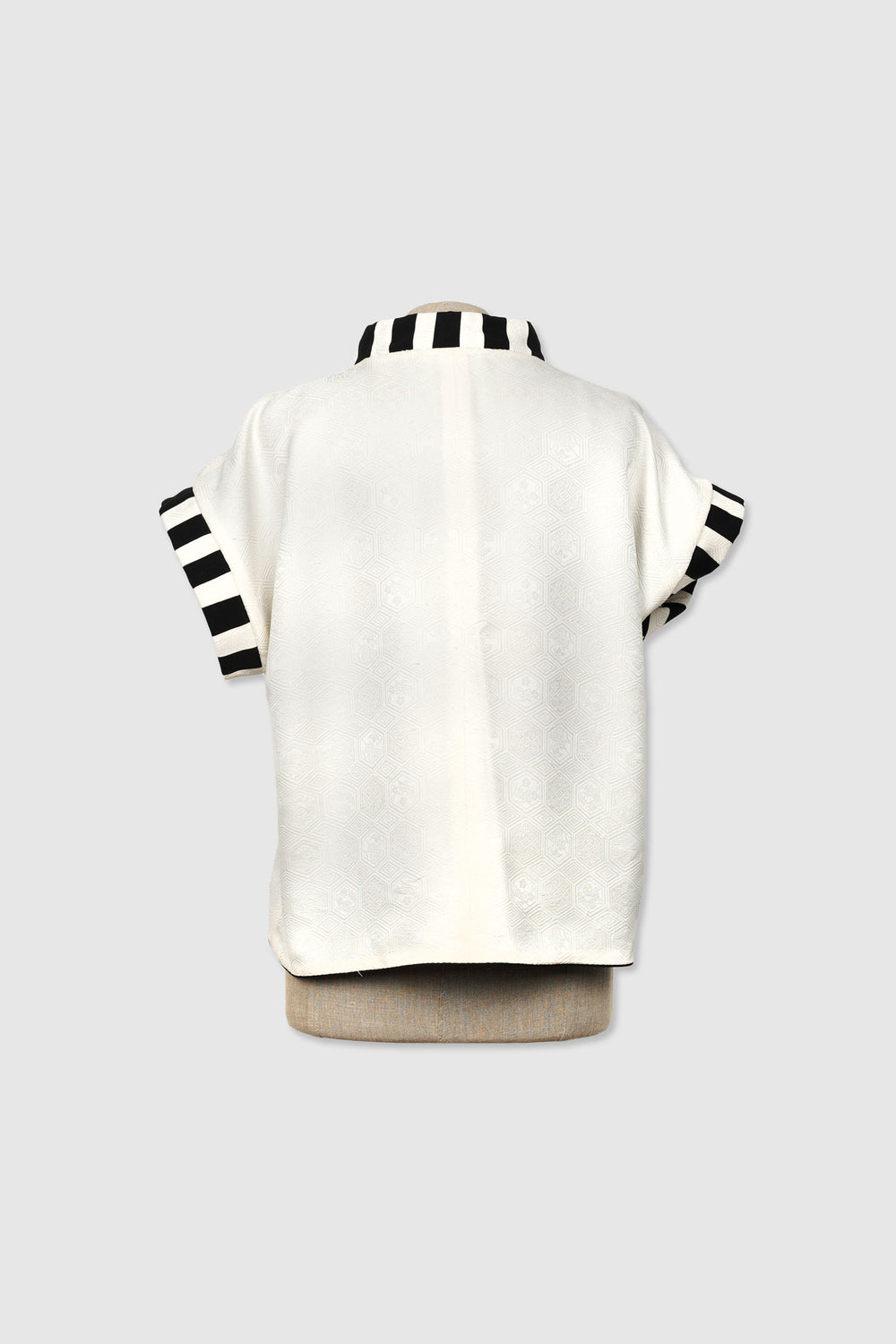 Black & White Silk Reversible Jacket | Eterno Elegante