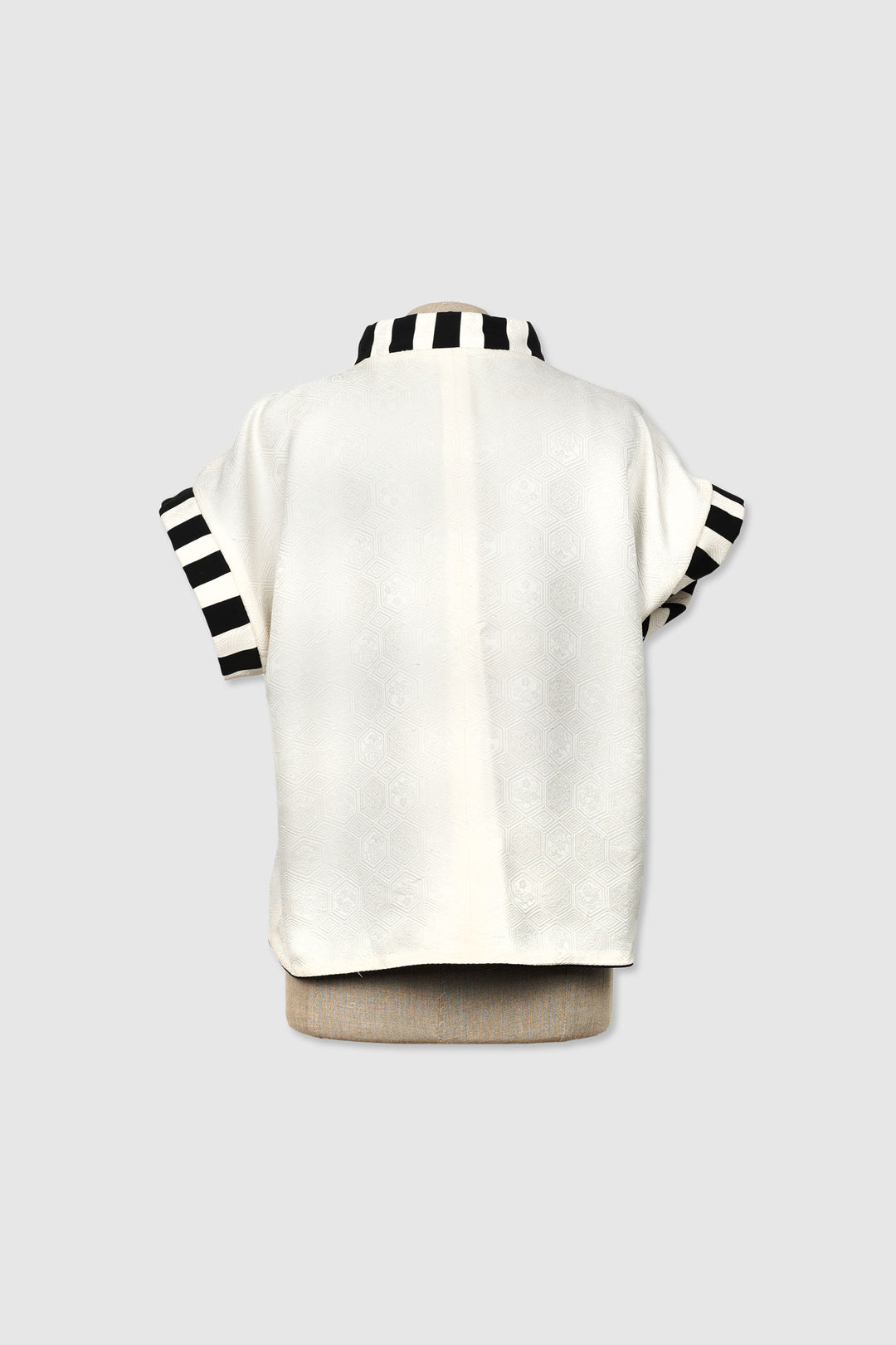 Black & White Silk Reversible Jacket | Eterno Elegante