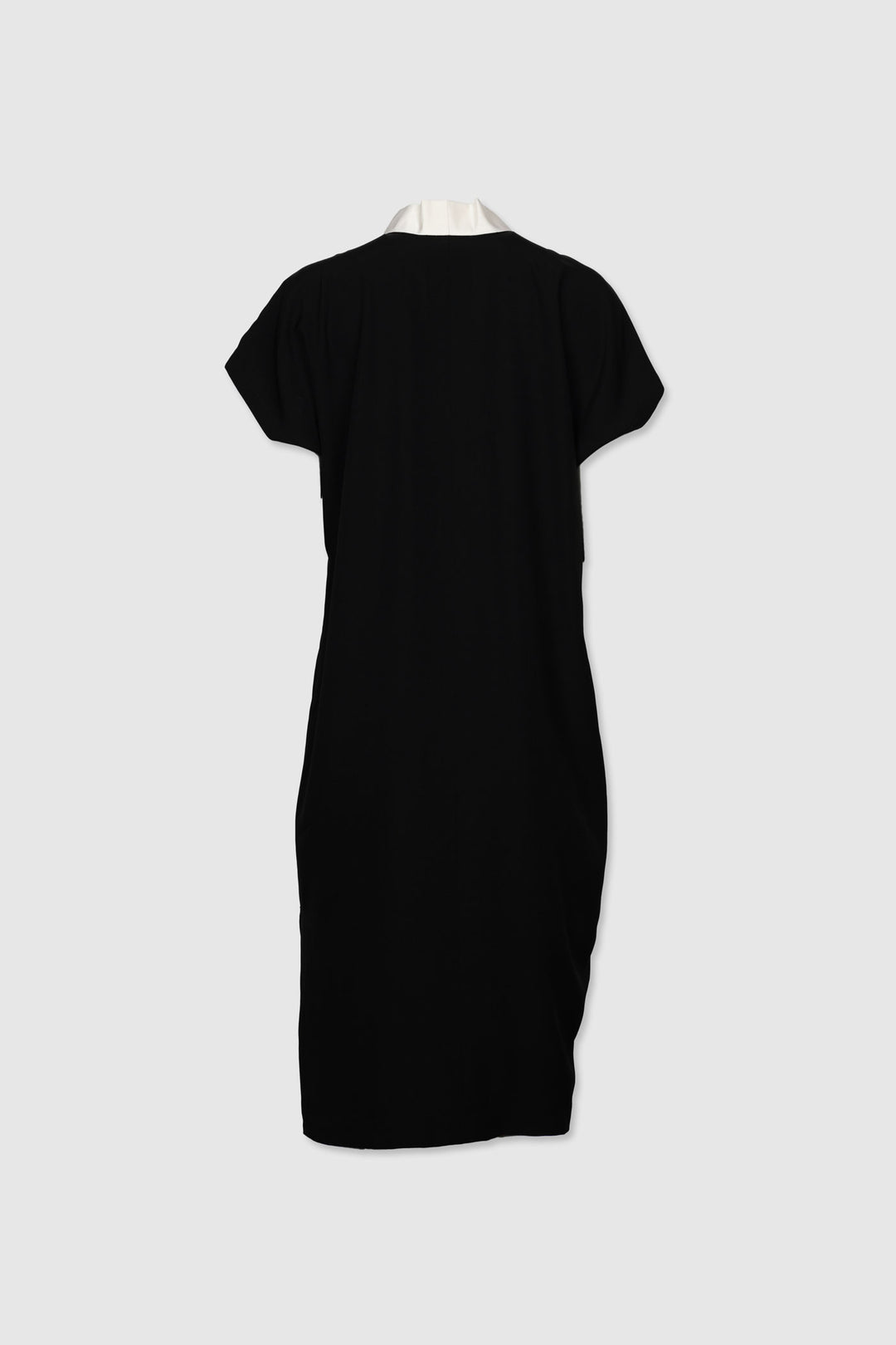 Black & White Silk Shift Dress | Canto Notturno