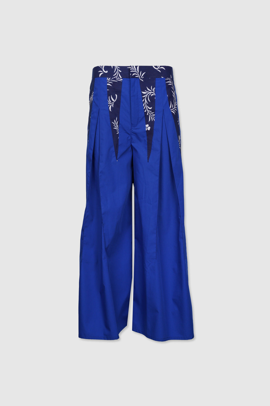 Cotton Hakama Pants with Yukata Waistband and Detailings