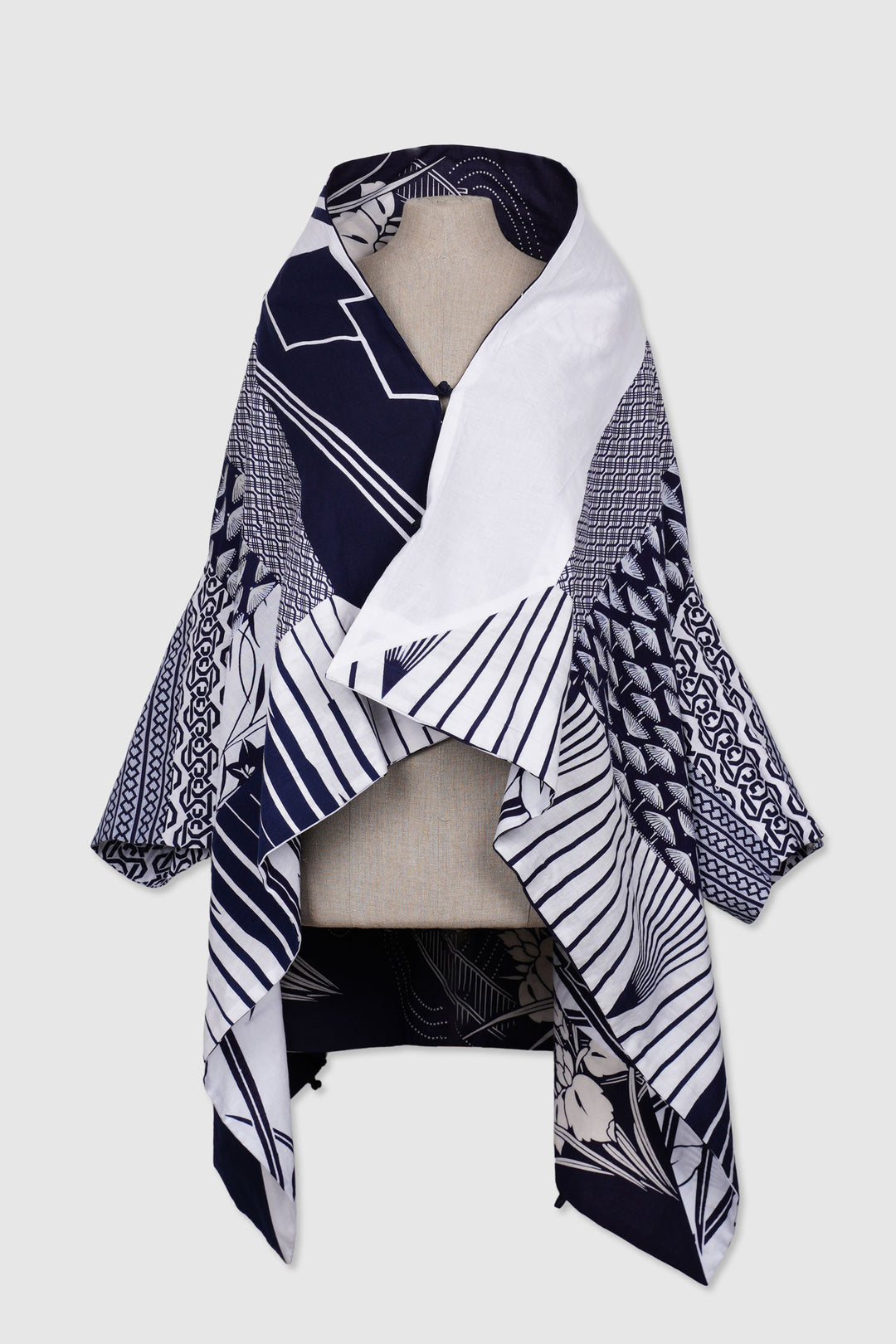 Cotton Patchwork 4-Way Jacket