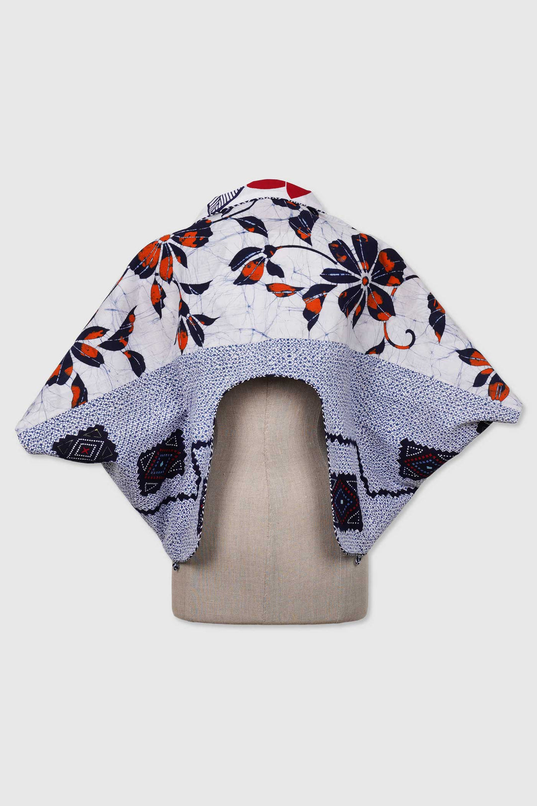 Cotton Reversible 4-Way Bolero Jacket | Takara | Floral Shapes