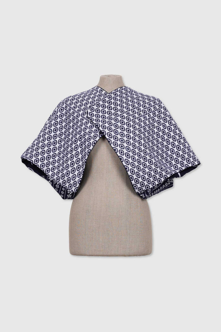 Cotton Reversible 4-Way Bolero Jacket | Takara | Umbrella