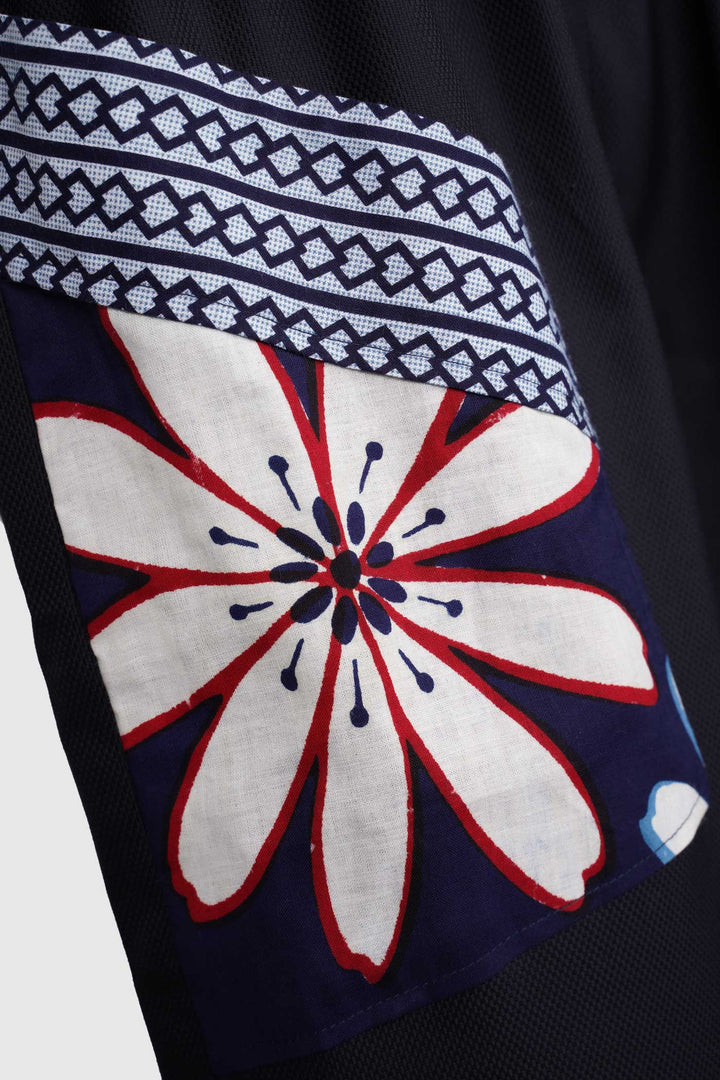 Italian Cotton Lantern Pants with Yukata Patch Pockets | Passeggiata Elegante