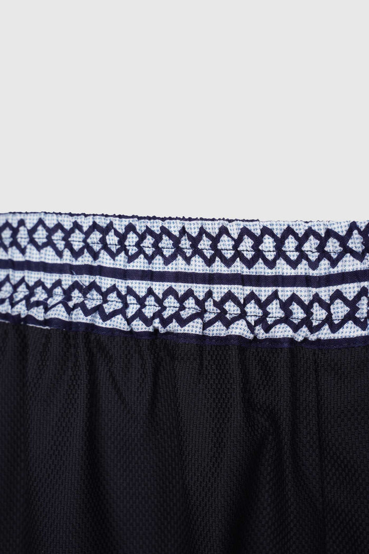 Italian Cotton Lantern Pants with Yukata Patch Pockets | Passeggiata Elegante