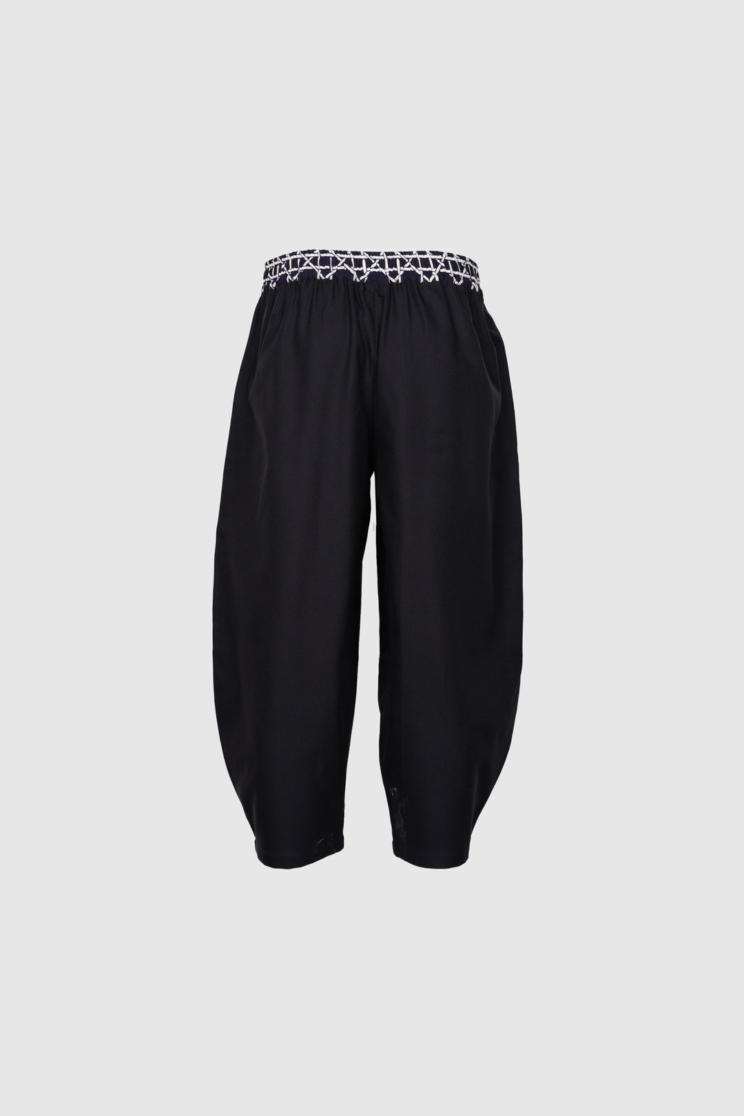 Italian Cotton Lantern Pants with Yukata Patch Pockets | Passeggiata Elegante