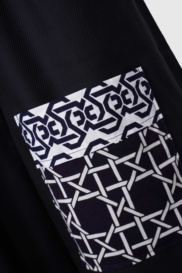 Italian Cotton Lantern Pants with Yukata Patch Pockets | Passeggiata Elegante