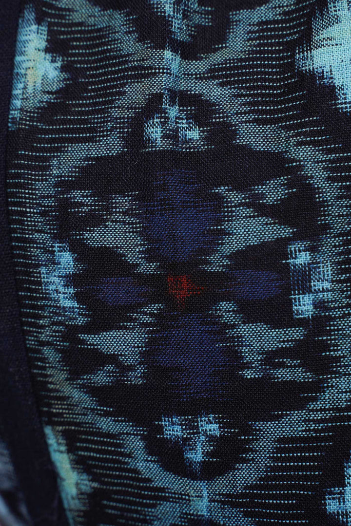 Kasuri Cotton & Silk Reversible Patchwork Knot Bag