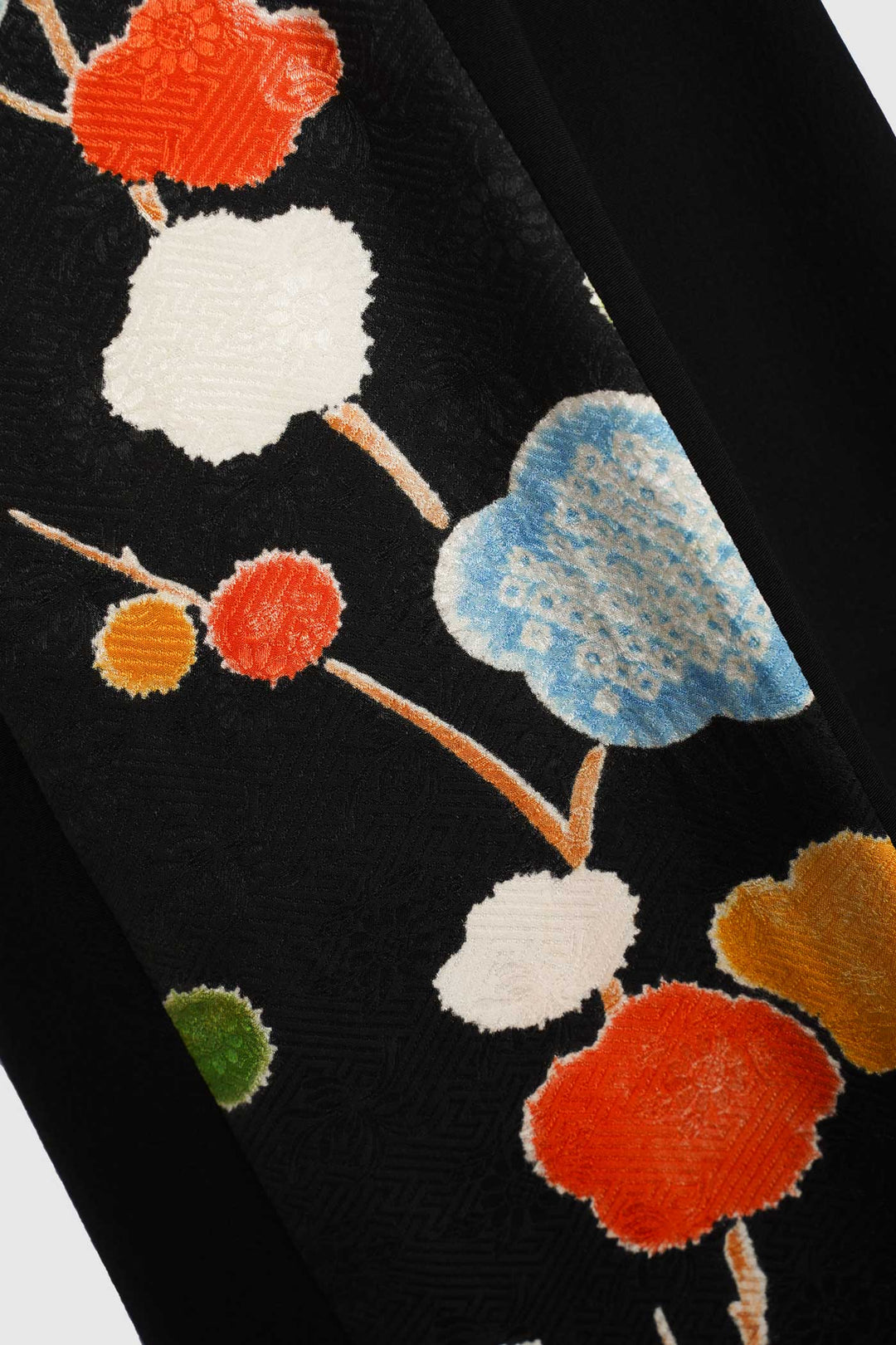 Multi Colored Patterned Silk Pants with Side Slits | Yū