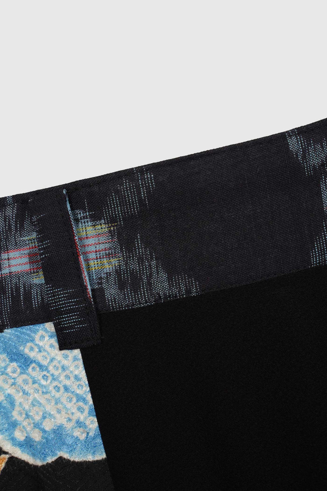 Multi Colored Patterned Silk Pants with Side Slits | Yū