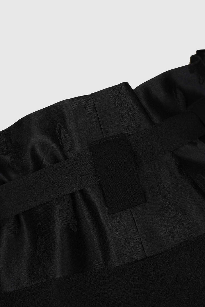 Palazzo Paperbag Waist Silk & Shibori Silk Pants | Chou