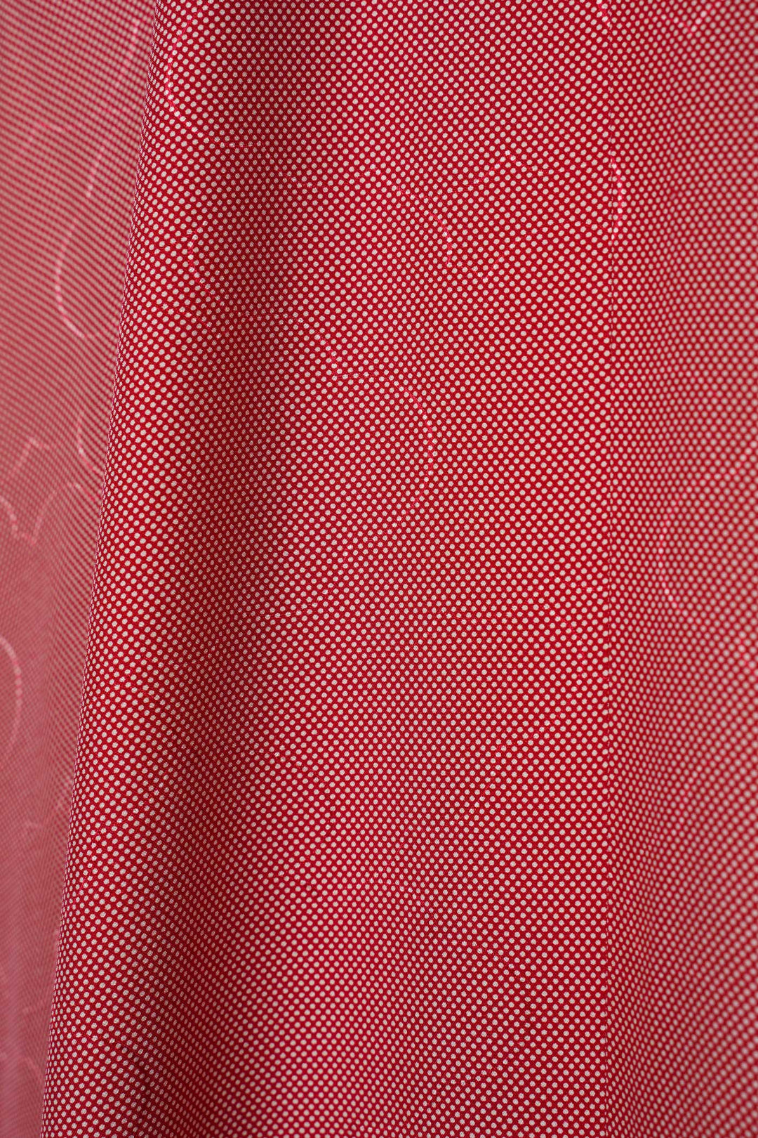Pastel Red Silk Shift Dress