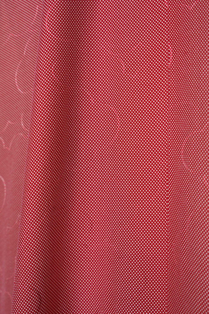 Pastel Red Silk Shift Dress
