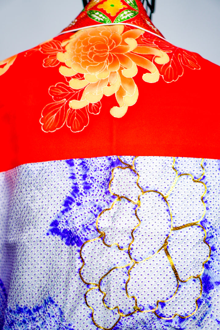 Reversible Silk 4-Way Bolero Jacket | Dokujisei