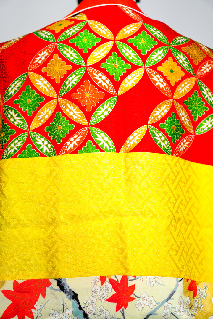 Reversible Silk 4-Way Bolero Jacket | Dokujisei