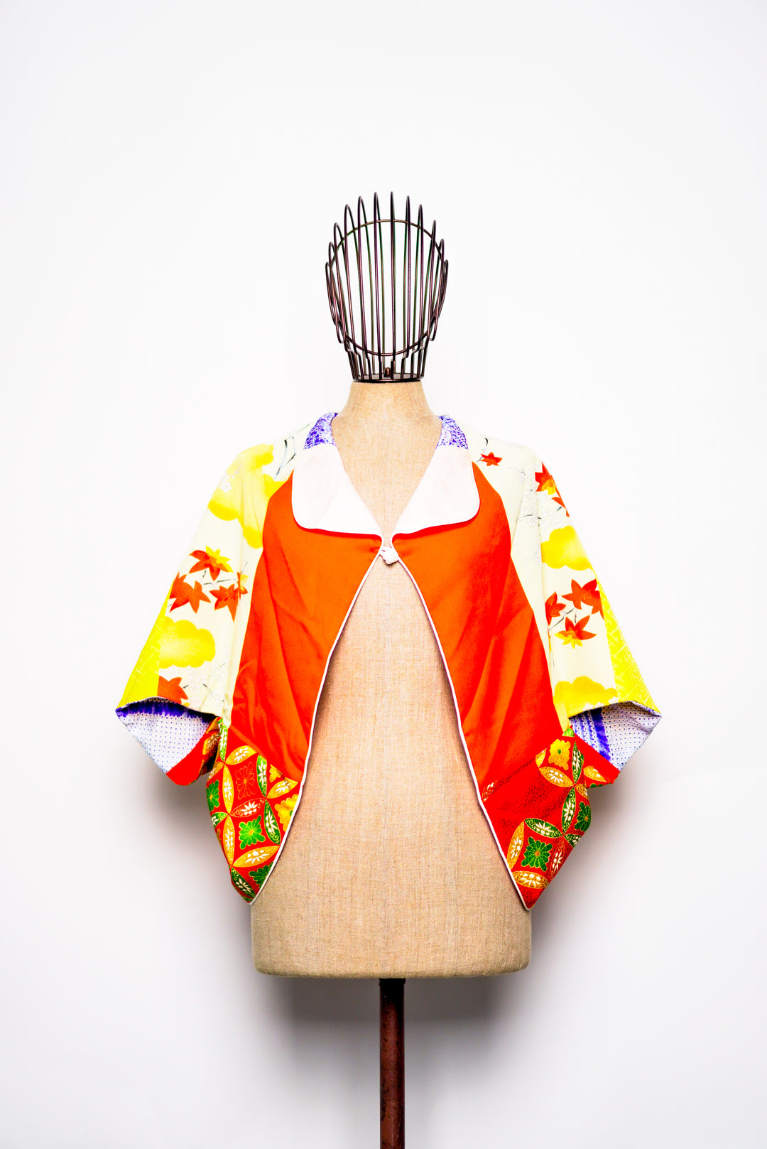 Reversible Silk 4-Way Bolero Jacket | Dokujisei