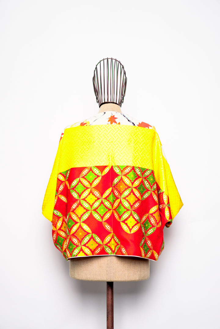 Reversible Silk 4-Way Bolero Jacket | Dokujisei