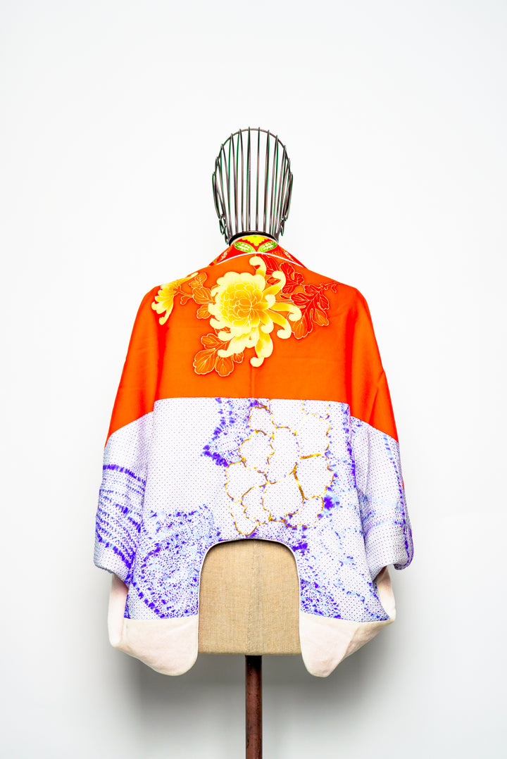 Reversible Silk 4-Way Bolero Jacket | Dokujisei