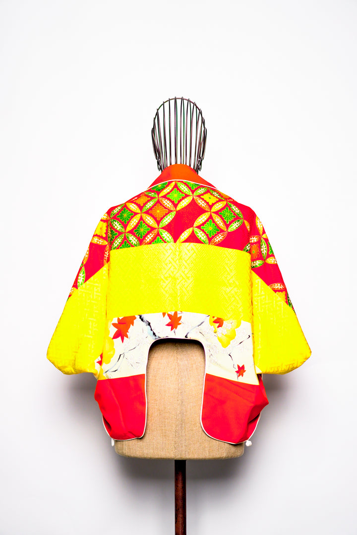 Reversible Silk 4-Way Bolero Jacket | Dokujisei