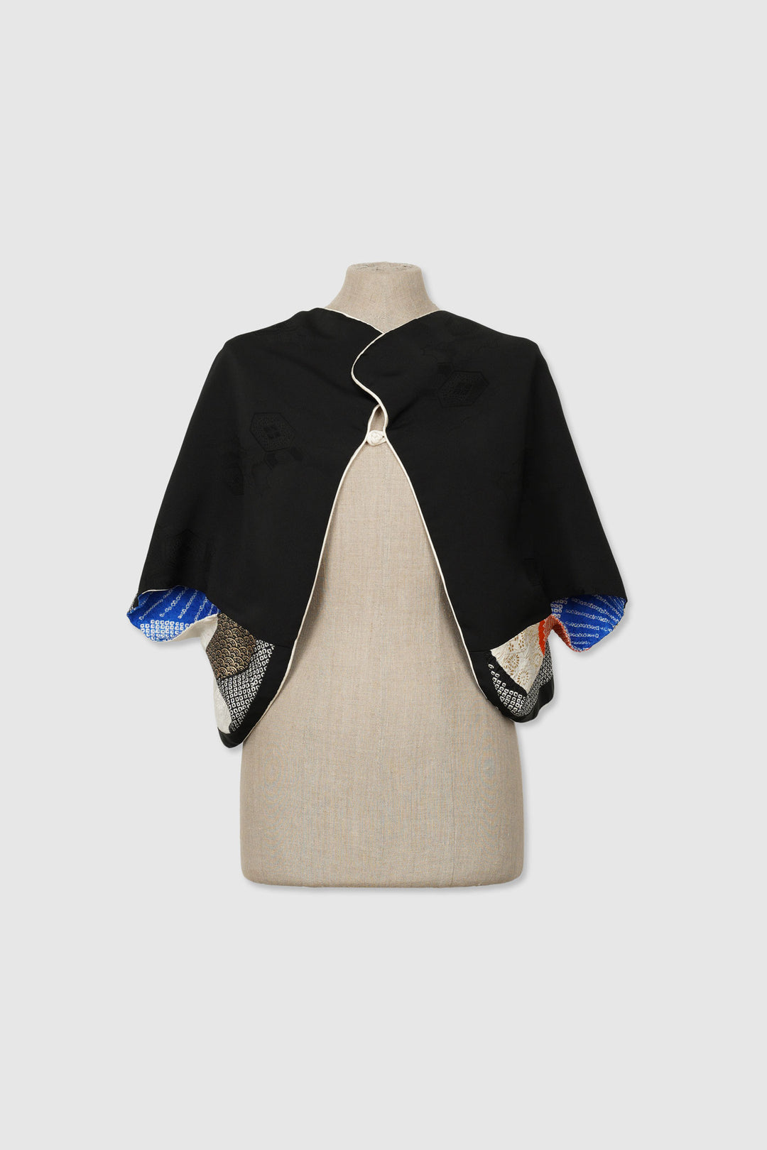 Silk Reversible 4-Way Bolero Jacket | Dokujisei