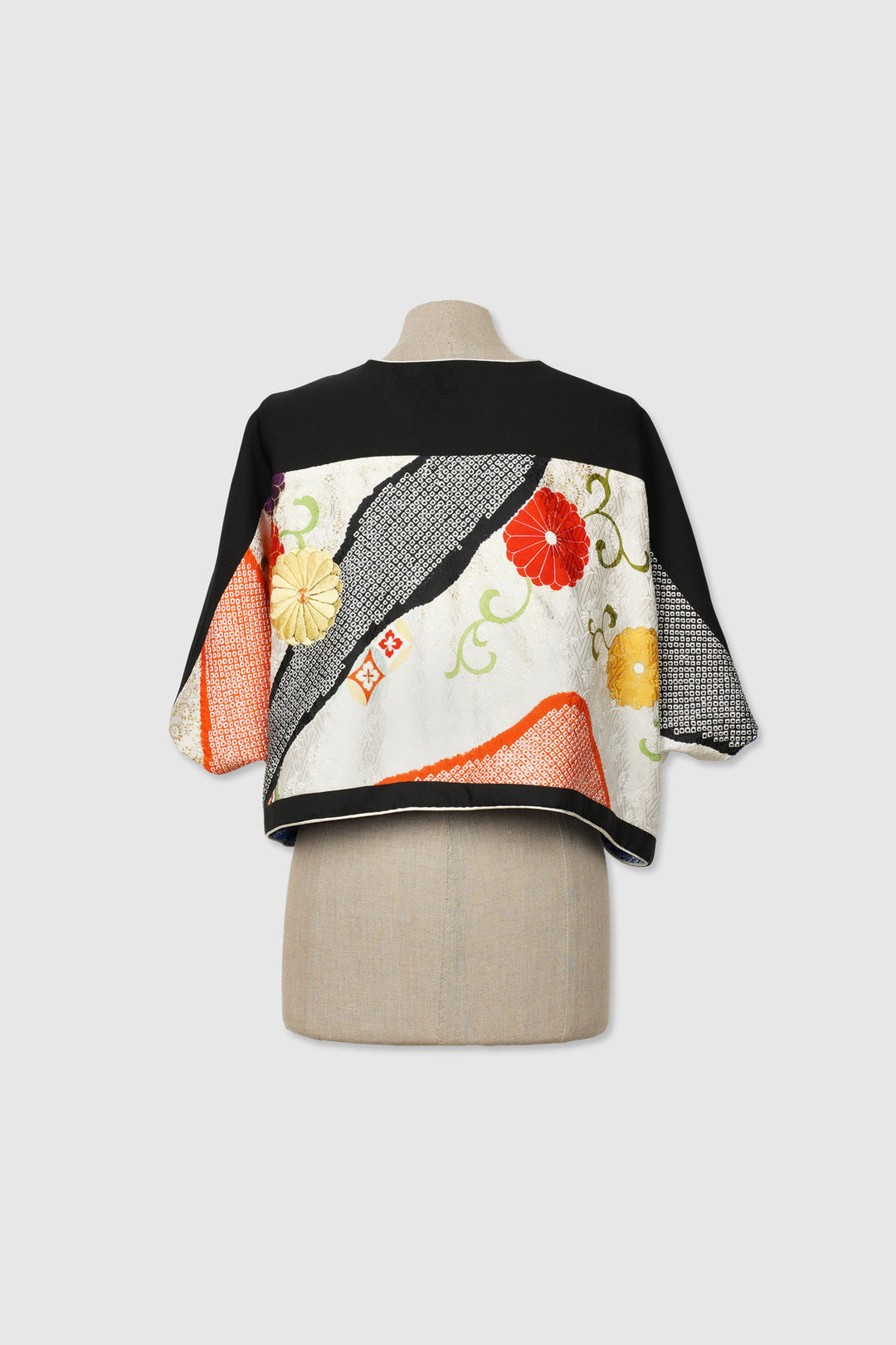 Silk Reversible 4-Way Bolero Jacket | Dokujisei