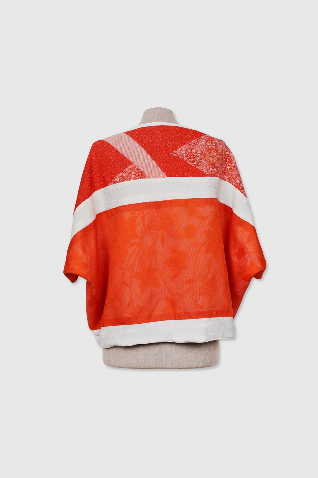Silk Reversible 4-Way Bolero Jacket | Dokujisei | Ancient Flowers