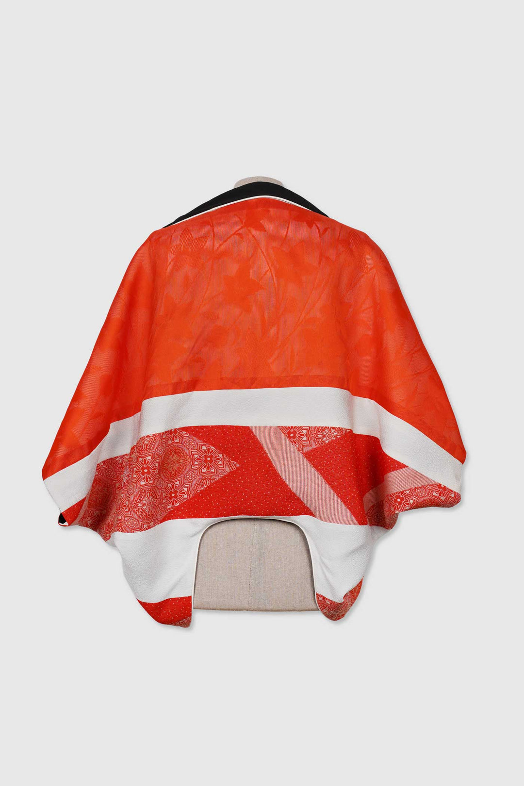 Silk Reversible 4-Way Bolero Jacket | Dokujisei | Ancient Flowers