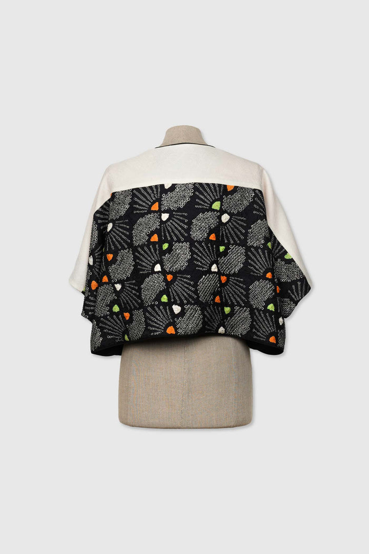 Silk Reversible 4-Way Bolero Jacket | Dokujisei