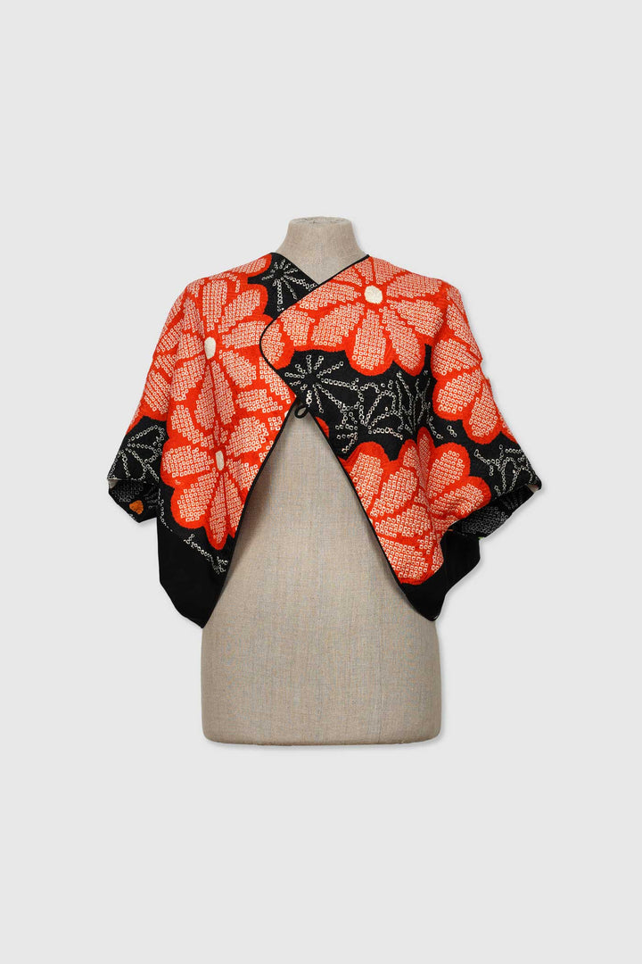 Silk Reversible 4-Way Bolero Jacket | Dokujisei