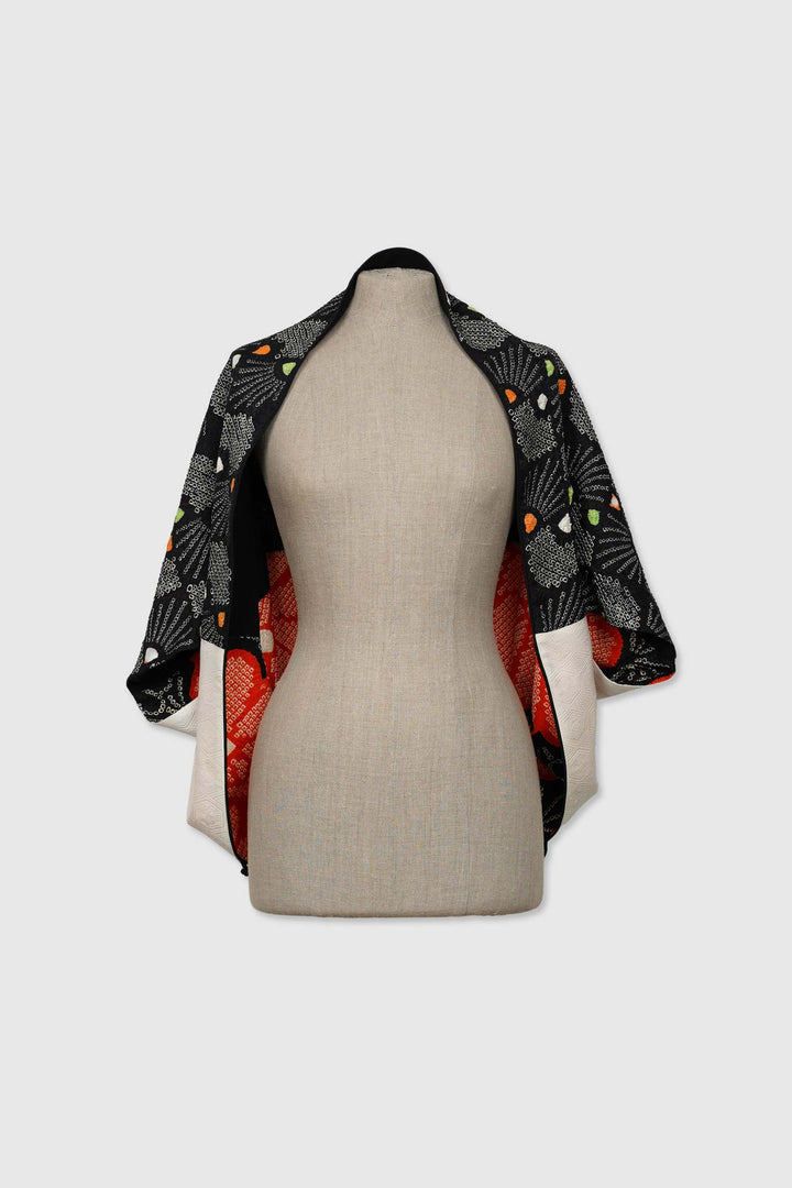 Silk Reversible 4-Way Bolero Jacket | Dokujisei
