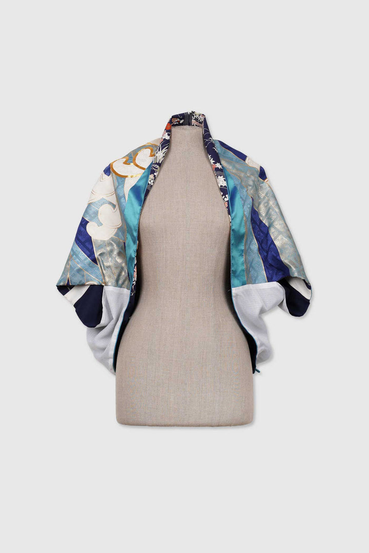 Silk Reversible 4-Way Bolero Jacket | Dokujisei | Waves