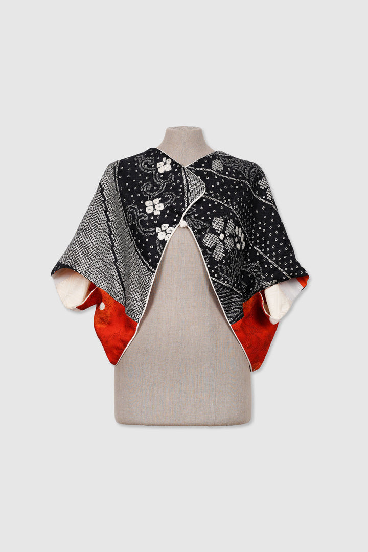 Silk Reversible 4-Way Bolero Jacket | Dokujisei | Windy Night