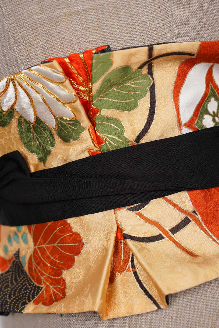 Silk Reversible Pleated Belt | Aurora | Classic Forest