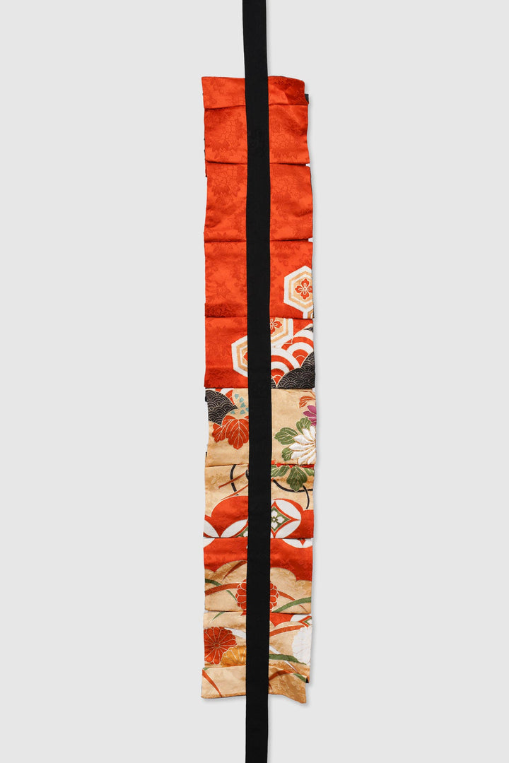 Silk Reversible Pleated Belt | Aurora | Classic Forest