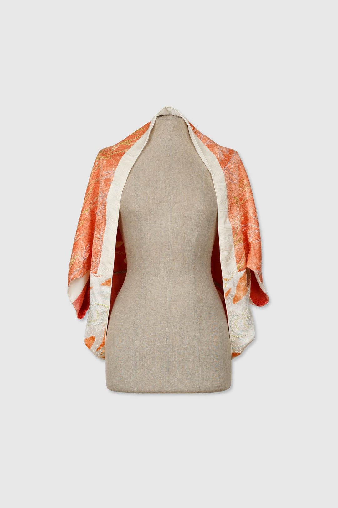 Silk & Shibori Reversible 4-Way Bolero Jacket | Dokujisei