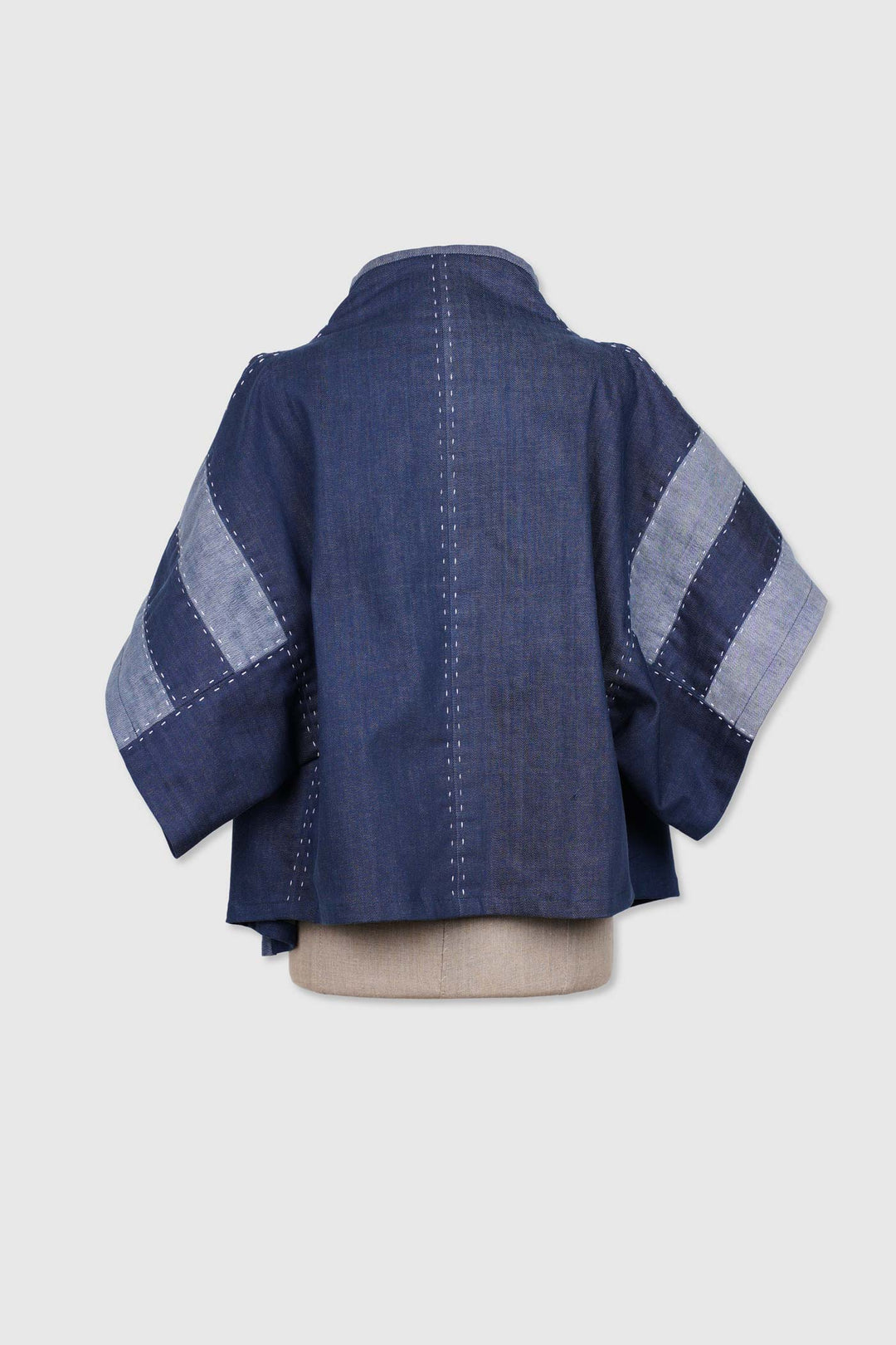 Soft Denim Reversible Patchwork Jacket