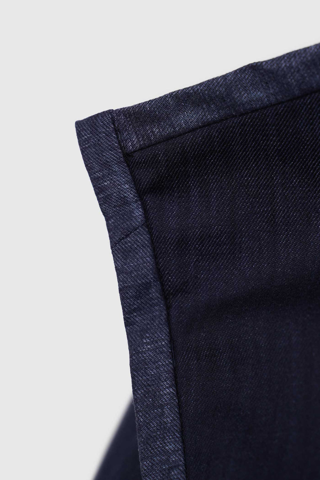 Soft Denim Reversible Patchwork Jacket | Chiaki | Bleu
