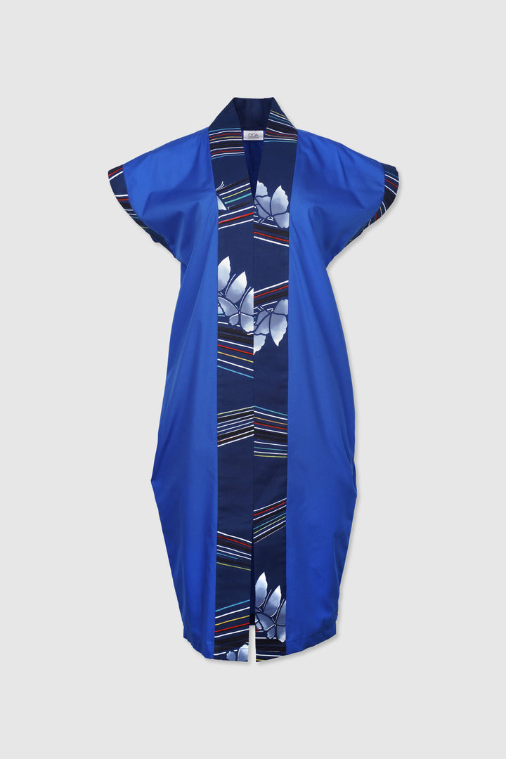 Tubular Dress with Yukata Lapel | Navya