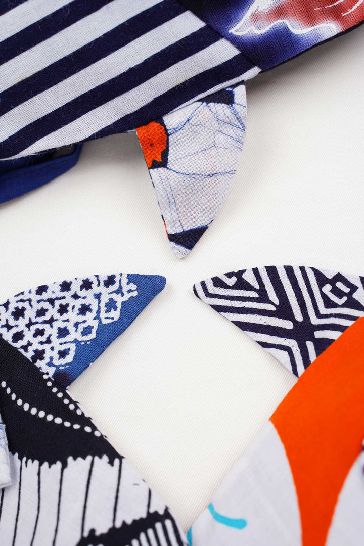 Yukata Cotton Drawstring Fish Pouch | Kaizen