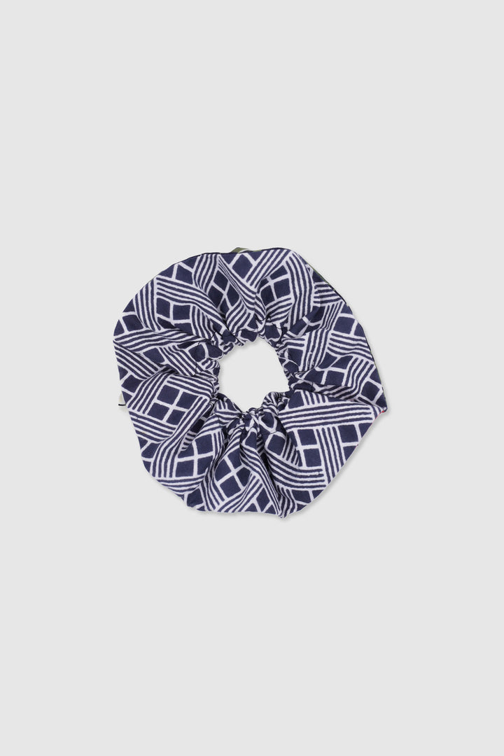 Yukata Cotton Reversible Hair Scrunchie