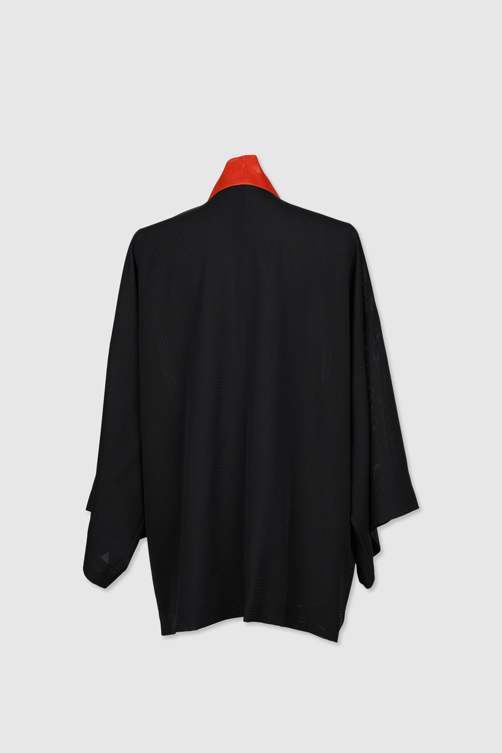 3/4 Sleeves Light Silk Jacket with Stunning Orange Lapel and Correspondent White Moms