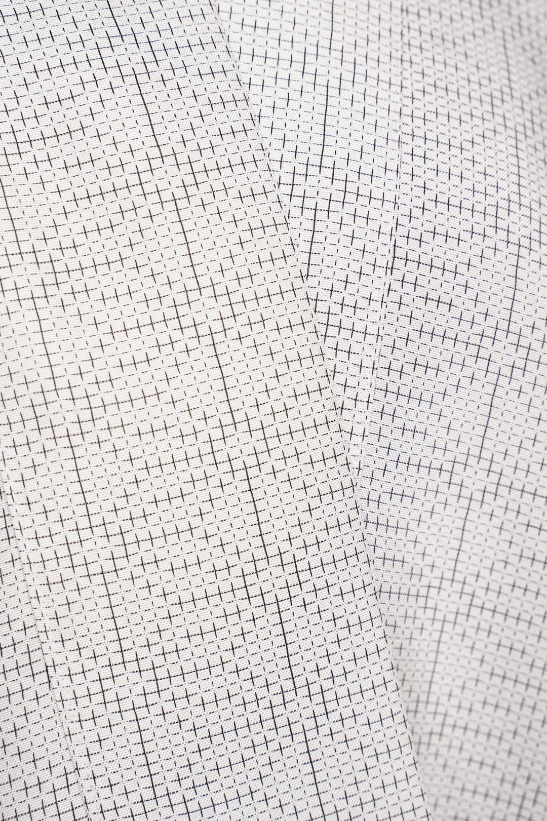 3/4 Sleeves Silk Jacket with Subtle Geometric Designs